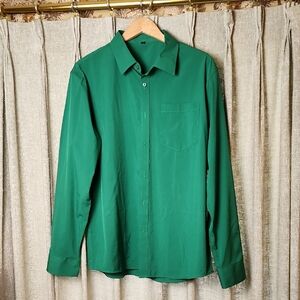 Green Men's Dress Shirt